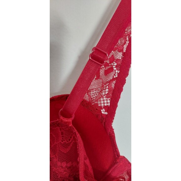 Just Sexy Lingerie Women's Size Medium Babydoll Red Keyhole Lace Nightie Panties - Picture 6 of 16